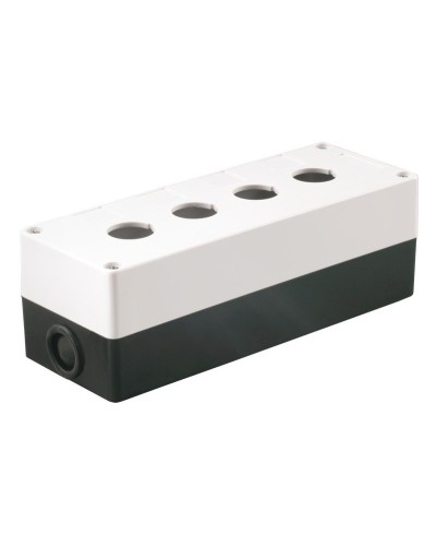 Корпус КП104 для кнопок 4 места белый (BKP10-4-K01). Корпус для кнопочных постов. IEK в Новошахтинске