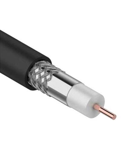 GENERICA RG11 CCS 75Ом FPE PVC черный (CC1-R1F1-119-300-G). Кабель коаксиальный омедненный. IEK в Новошахтинске