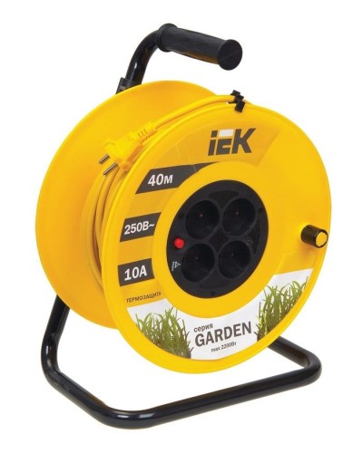 УК40 4 места, 40м (WKP23-10-04-40). Удлинитель на катушке Garden. IEK в Новошахтинске