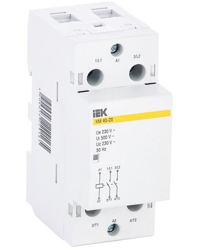 Контактор модульный КМ40-20 AC (MKK11-40-20). Контактор модульный. IEK в Новошахтинске