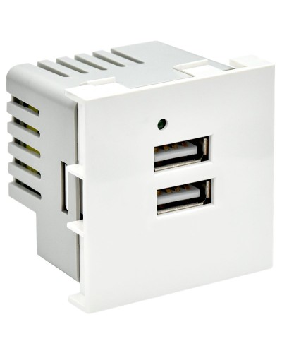 Розетка USB A+A 4,2А PRIMER РКЮ-23-40-П белый IEK PR-KK40D-RU-0-2-AA-K01). Розетка USB. IEK в Новошахтинске