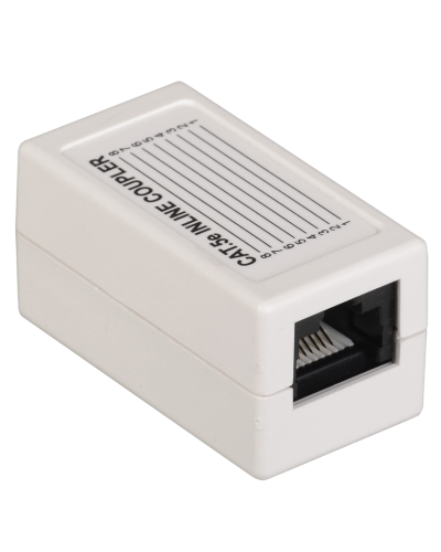 CS70-1C5EU. Проходной адаптер категория 5Е UTP тип RJ45-RJ45, белый. ITK в Новошахтинске