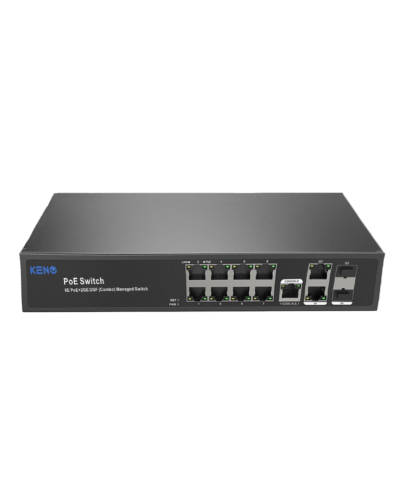 KN-SW802SFP/M2. Коммутатор с питанием по PoE. KENO в Новошахтинске