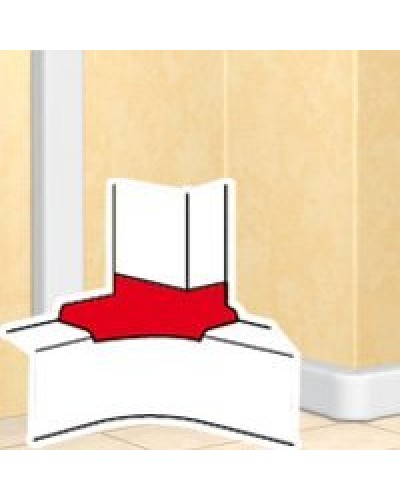 Отвод угловой для короба DLP 35х80/105, 50х80/150 (010763): Отвод угловой в Новошахтинске
