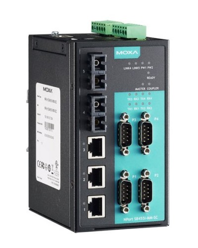 NPort S8455I-SS-SC. 4-портовый преобразователь. MOXA в Новошахтинске