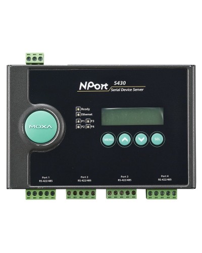 NPort 5430. 4-портовый асинхронный сервер. MOXA в Новошахтинске