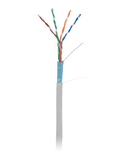 F/UTP 4pair, Cat5e, In,PVC (EC-UF004-5E-PVC-GY-1). Кабель «витая пара» (LAN) для структурированных систем связи. NETLAN в Новошахтинске