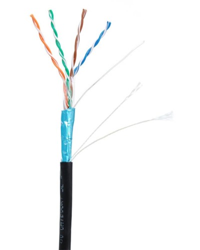 F/UTP 4pair, Cat5e, Out, PE (EC-UF004-5E-PE-BK-1). Кабель «витая пара» (LAN) для структурированных систем связи. NETLAN в Новошахтинске