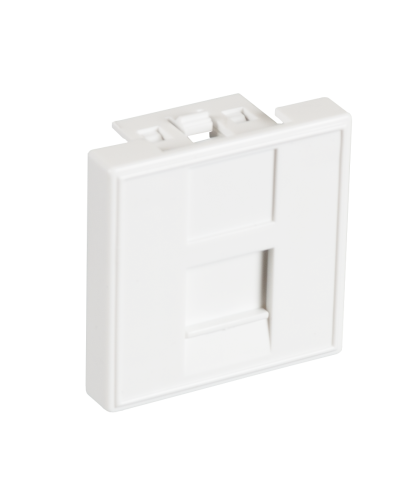 EC-IMF-1-WT-10 (10шт). Вставка 45x45 (Mosaic) для 1 модуля Keystone Jack. NETLAN в Новошахтинске