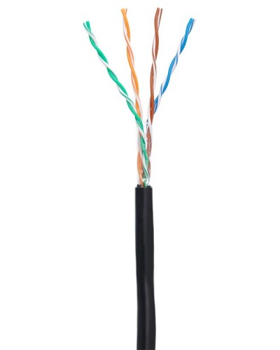 U/UTP 4pair, Cat5e, Out, PE (EC-UU004-5E-PE-BK-1). Кабель «витая пара» (LAN) для структурированных систем связи. NETLAN в Новошахтинске