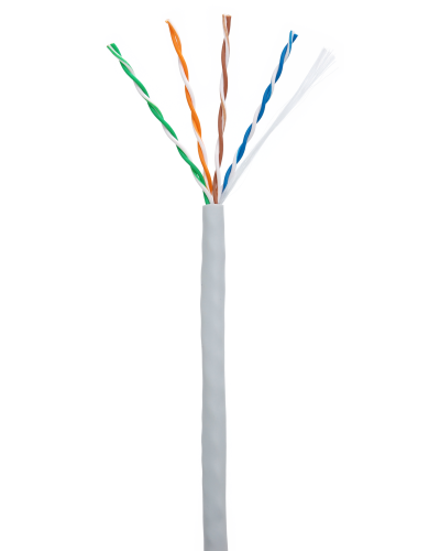 U/UTP 4pair, Cat5e, In, PVC (EC-UU004-5E-PVC-GY-1). Кабель «витая пара» (LAN) для структурированных систем связи. NETLAN в Новошахтинске