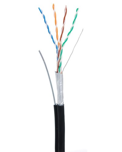 F/UTP 4pair, Cat5e, Out, Sw (EC-UF004-5E-PE-SW-BK). Кабель «витая пара» (LAN) для структурированных систем связи. NETLAN в Новошахтинске