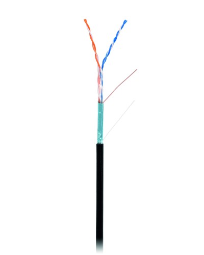 F/UTP 2pair, Cat5, Out, PE (EC-UF002-5-PE-BK). Кабель «витая пара» (LAN) для структурированных систем связи. NETLAN в Новошахтинске