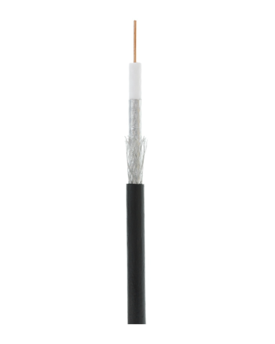 RG-6 CCS, Out, PE (EC-C2-32123B-BK-3). Кабель коаксиальный омедненный. NETLAN в Новошахтинске