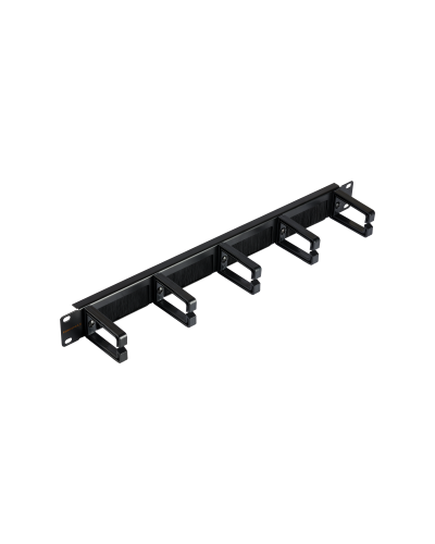 NMC-OP530HB-1U-BK-2 (2 шт). Кабельный органайзер 19 с щёточным вводом. NIKOMAX в Новошахтинске