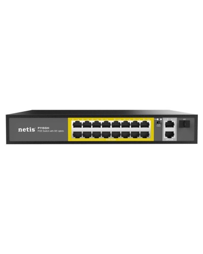 Netis P116GH. Коммутатор сетевой PoE неуправляемый. Netis в Новошахтинске