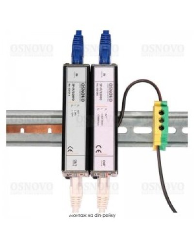 SP-IP/100D. Устройство грозозащиты цепей Ethernet. OSNOVO в Новошахтинске
