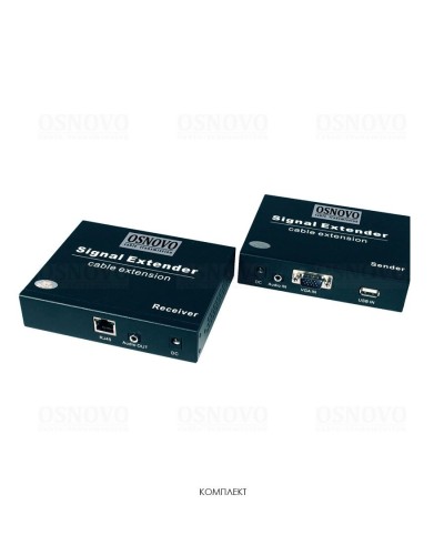 TLN-VKM/1+RLN-VKM/1(ver.2). Удлинитель VGA, аудио-сигналов. OSNOVO в Новошахтинске