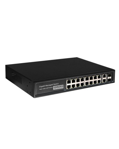 SW-8182/L(300W). Коммутатор 16-портовый  Gigabit Ethernet с PoE. OSNOVO в Новошахтинске