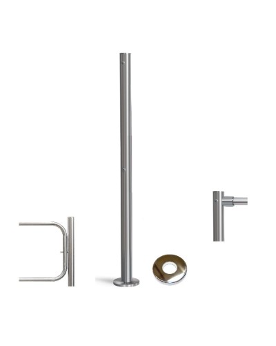 PERCo-BH02 2-15 с крышкой. Стойка с отверстием под стопорный механизм поворотной секции и с 2-мя отверстиями для крепления патрубков на стороне, противоположной створке. PERCo в Новошахтинске