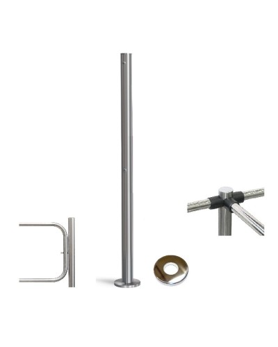 PERCo-BH02 2-16 с крышкой. Стойка с отверстием под стопорный механизм поворотной секции. PERCo в Новошахтинске