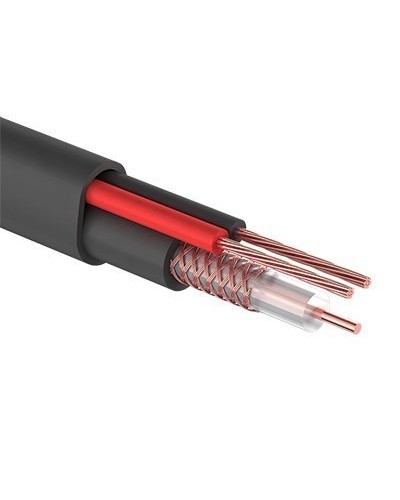 КВК-П-2+2x0,75 мм² (Cu/CCA) черный PROconnect (01-4109). Кабель комбинированный для систем видеонаблюдения. PROCONNECT в Новошахтинске