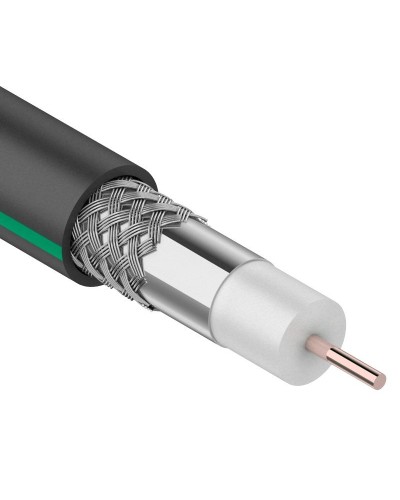 SAT 703 B, Cu/Al/Al, 75%, 75 Ом, 100 м, черный OUTDOOR. PROconnect. (01-2436-1). Кабель коаксиальный радиочастотный. PROCONNECT в Новошахтинске
