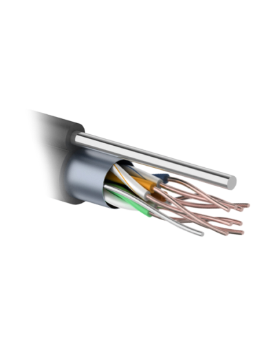 F/UTP 4PR 24AWG CAT5e 305м OUTDOOR+ТРОС*1. PROCONNECT (01-0155). Кабель «витая пара» (LAN) для структурированных систем связи. PROCONNECT в Новошахтинске