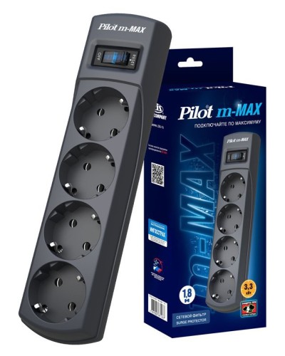 Pilot m-MAX 1.8м. Сетевой фильтр. Pilot в Новошахтинске