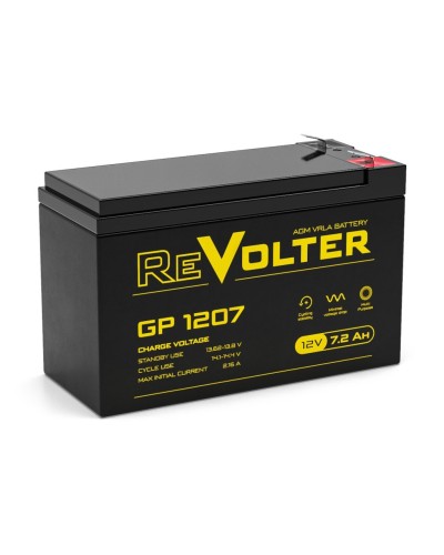 Revolter GP 1207. Аккумулятор автомобильный герметичный свинцово-кислотный. Revolter в Новошахтинске