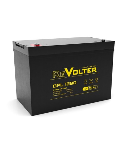 Revolter GPL 1290. Аккумулятор автомобильный герметичный свинцово-кислотный. Revolter в Новошахтинске