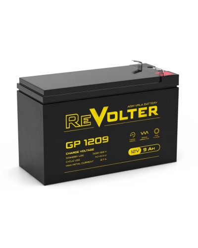 Revolter GP 1209. Аккумулятор автомобильный герметичный свинцово-кислотный. Revolter в Новошахтинске