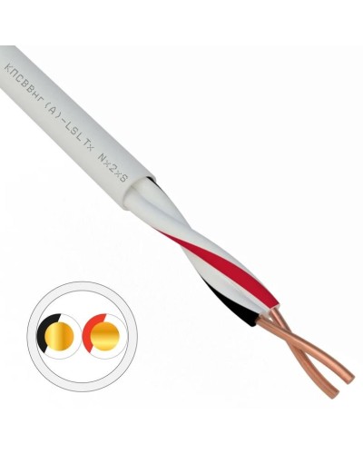 КПСВВнг(А)-LSLTx 1х2х1,0 REXANT (01-4872). Кабель для систем передачи данных пониженной пожароопасности c низким дымо- и газовыделением, с низкой токсичностью продуктов горения. Rexant в Новошахтинске