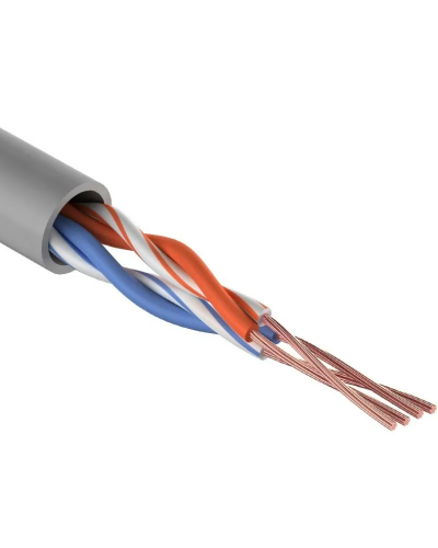 U/UTP, CAT 5e, PVC, 2PR, 24AWG, INDOOR, STRANDED, серый, 305м REXANT (01-0026). Кабель «витая пара» (LAN) для структурированных систем связи. Rexant в Новошахтинске