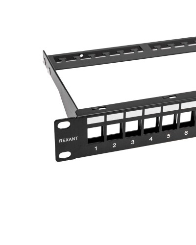 Панель коммутационная наборная 19", 1U, 24 порта, UTP REXANT PRO (02-0053): Патч-панель 19" в Новошахтинске
