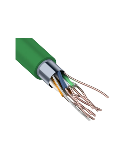 F/UTP, CAT 5e, нг(А)-LSLTx, 4х2х0,52мм, 24AWG, INDOOR, SOLID, зеленый, 305м REXANT (01-0161). Кабель «витая пара» (LAN) для структурированных систем связи. Rexant в Новошахтинске