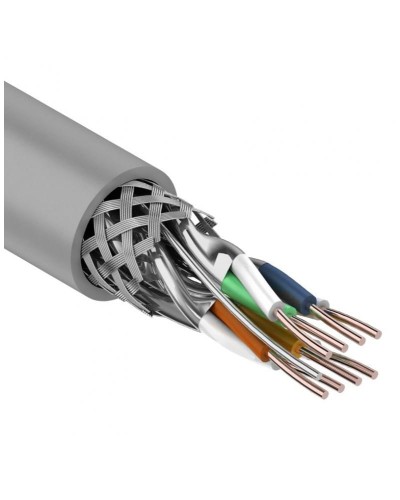 S/FTP, CAT 7, PVC, 4PR, 23AWG, INDOOR, SOLID, серый, 305 м, REXANT (01-0542). Кабель «витая пара» (LAN) для структурированных систем связи. Rexant в Новошахтинске
