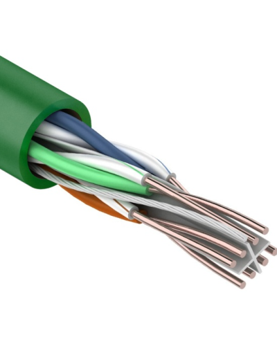 U/UTP, CAT 6, нг(А)-LSLTx, 4х2х0,575мм, 23AWG, INDOOR, SOLID, зеленый, 305м REXANT (01-0071). Кабель «витая пара» (LAN) для структурированных систем связи. Rexant в Новошахтинске