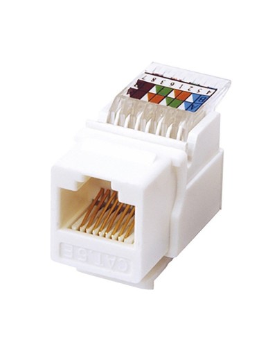 Модуль Keystone Jack RJ-45(8P8C), UTP, CAT 5e, тип 180 градусов, самозажимной, белый REXANT (03-1012): Модуль Keystone Jack в Новошахтинске