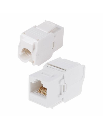Модуль Keystone Jack RJ-45(8P8C) UTP, CAT 6, тип 180 градусов, самозажимной, белый REXANT (05-1052): Модуль Keystone Jack в Новошахтинске