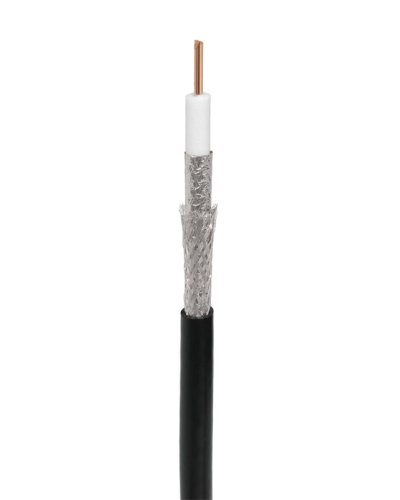 RG-11U, 75 Ом, CCS/Al/Al, 83%, 305 м, черный OUTDOOR (01-3011). Кабель коаксиальный радиочастотный. Rexant в Новошахтинске