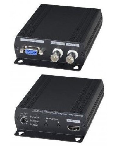 AD001HD4. Преобразователь-разветвитель AHD/HDCVI/HDTVI в HDMI/VGA/CVBS. SC&T в Новошахтинске