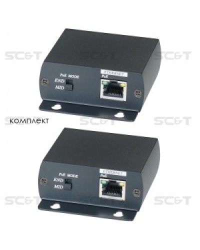 IP01P. Удлинитель Ethernet с PoE. SC&T в Новошахтинске