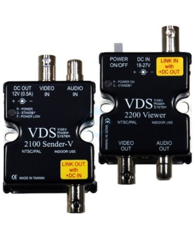VDS 2100/2200. Удлинитель видео-, аудиосигнала, напряжения питания по коаксиальному кабелю. SC&T в Новошахтинске