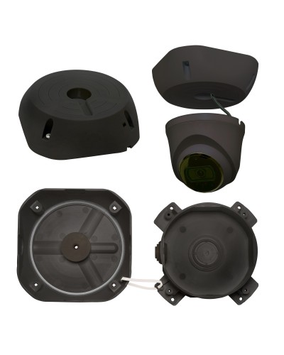 МК-4 PRO (цвет черный). Монтажная коробка для крепления уличных видеокамер. SLT в Новошахтинске