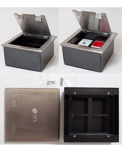 Люк на 4 поста (45х45), из нержавеющей стали, с коробкой, IP40 (300014). Люк. SPL в Новошахтинске