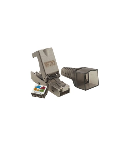Коннектор 8P8C STP 6A (RJ-45) безынструментальный (10-0240). Разъем RJ-45. SUPRLAN в Новошахтинске