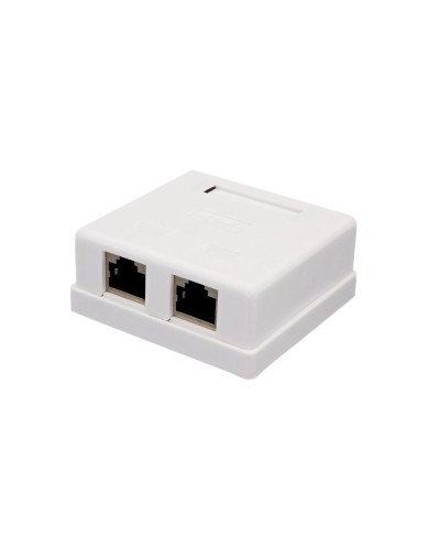 Розетка настенная RJ-45, 8P8C, Cat.6, 2 порта FTP (10-0353): Компьютерная розетка в Новошахтинске