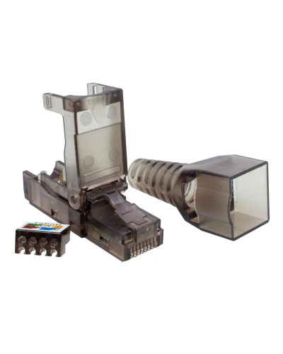 Коннектор 8P8C UTP 6A (RJ-45) безынструментальный (10-0239). Разъем RJ-45. SUPRLAN в Новошахтинске