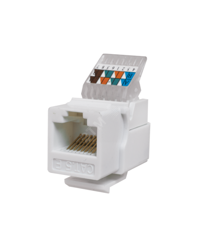 Модуль-вставка Keystone Кат5е, без.инстр.зад, белый UTP (10-0312): Вставка Keystone Jack RJ-45 в Новошахтинске